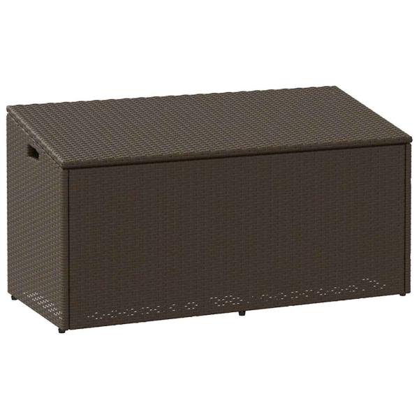 ARDEBO.de - Garten-Auflagenbox Braun 110x50x58 cm Poly Rattan