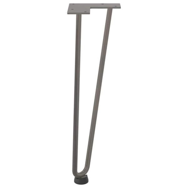 Haarnadelbeine 4 Stk. Naturstahl 42 cm Massivstahl