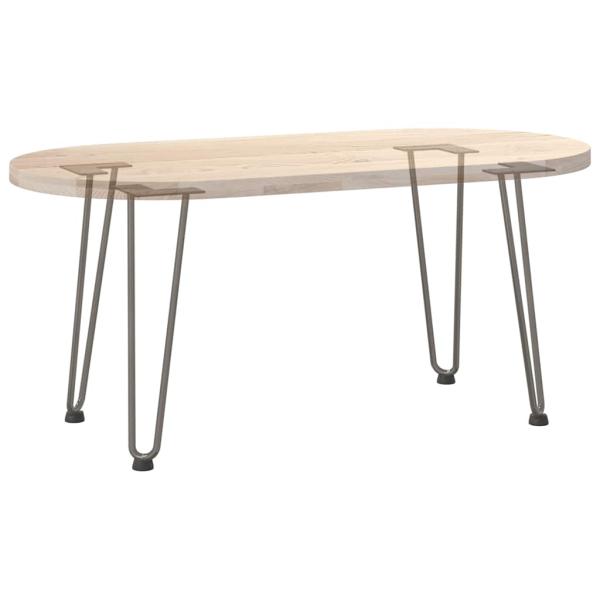 Haarnadelbeine 4 Stk. Naturstahl 42 cm Massivstahl