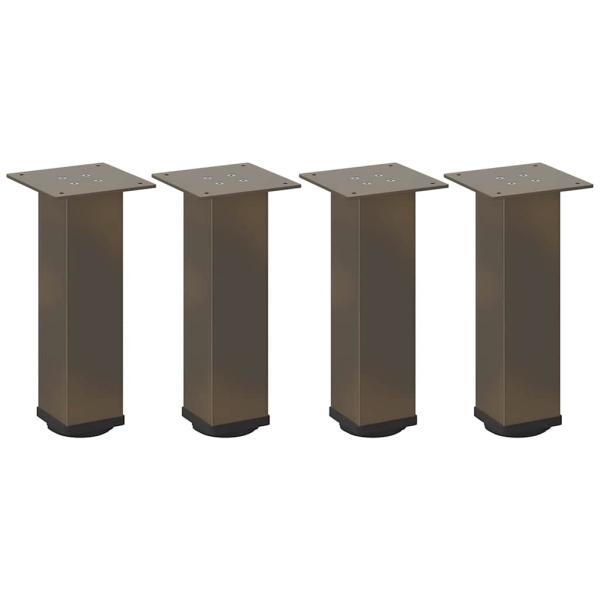 Couchtischbeine 4 Stk. Naturstahl 30-32 cm Stahl
