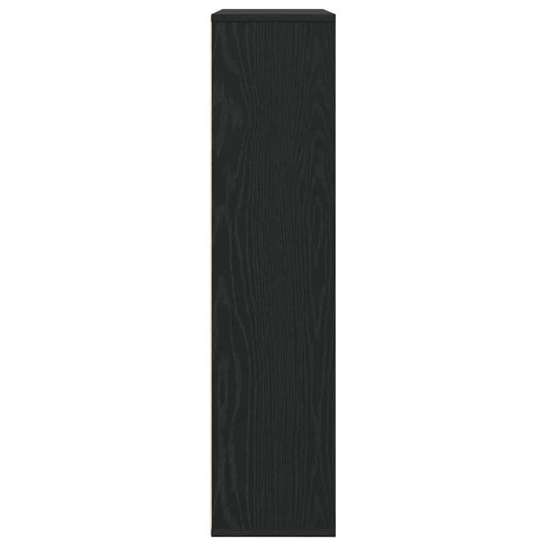Bücherregal Schwarz Eichen-Optik 89x24x101,5 cm Holzwerkstoff