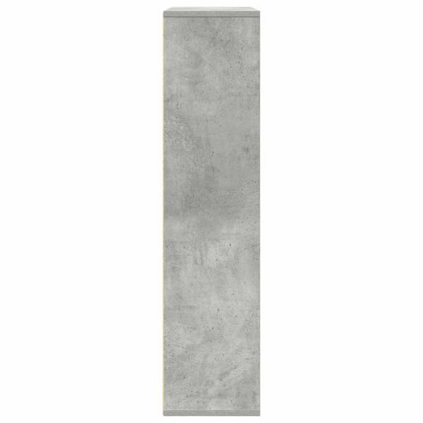 Bücherregal Betongrau 89x24x101,5 cm Holzwerkstoff