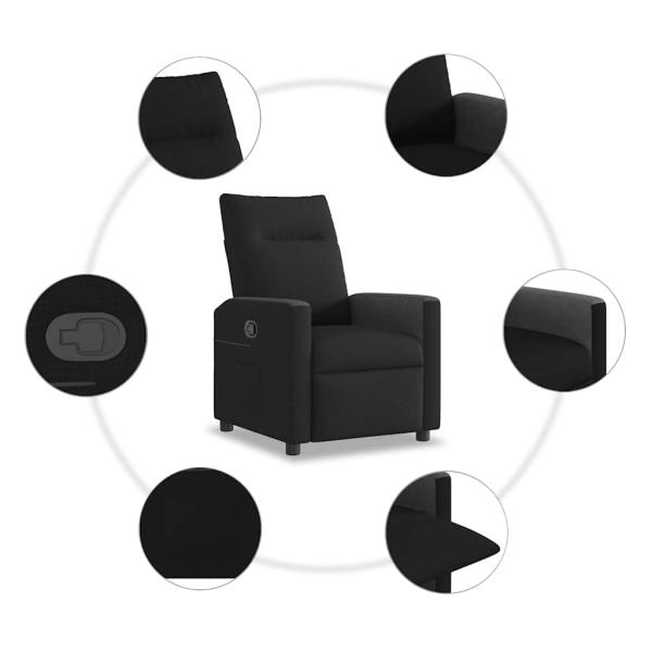 Relaxsessel Schwarz Stoff