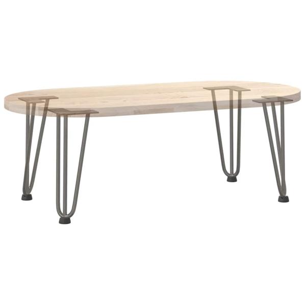 Haarnadelbeine 4 Stk. Naturstahl 30 cm Massivstahl