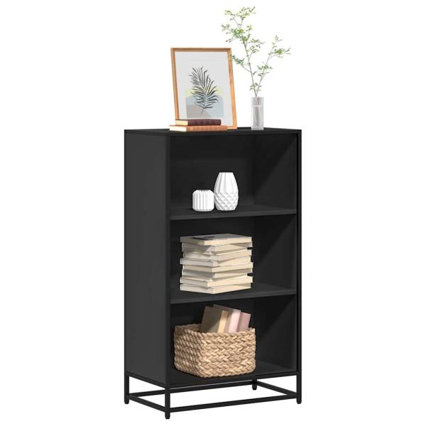 ARDEBO.de - Bücherregal Schwarz 60x35x107,5 cm Holzwerkstoff
