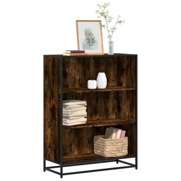 ARDEBO.de - Bücherregal Räuchereiche 80,5x35x107,5 cm Holzwerkstoff