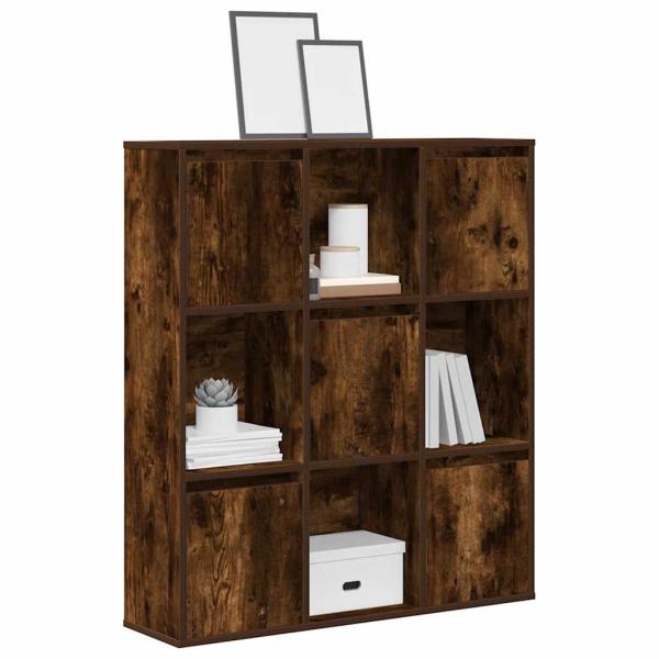 ARDEBO.de - Bücherregal Räuchereiche 89x24x101,5 cm Holzwerkstoff