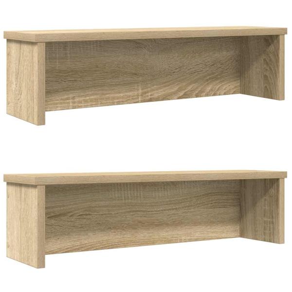 ARDEBO.de - Küchenregale Stapelbar 2 Stk. Sonoma-Eiche 50x15x16 cm