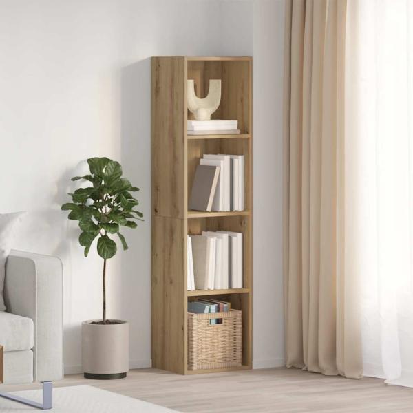 ARDEBO.de - Bücherregal/TV-Schrank Artisan-Eiche 36x30x143 cm Holzwerkstoff