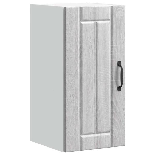 ARDEBO.de - Küchen-Hängeschrank Lucca Grau Sonoma Holzwerkstoff