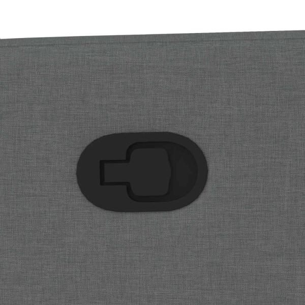 Relaxsessel mit Aufstehhilfe Dunkelgrau Stoff