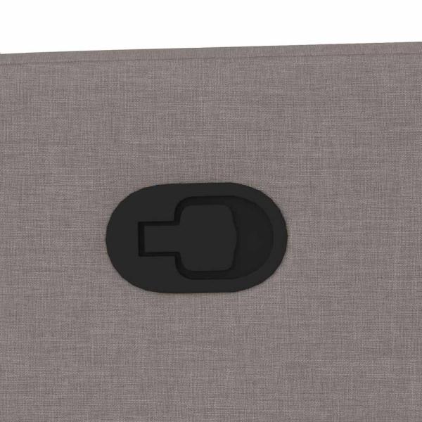 Relaxsessel mit Aufstehhilfe Taupe Stoff