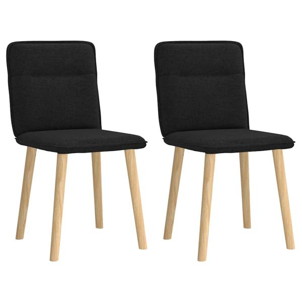 ARDEBO.de - Esszimmerstühle 2 Stk. Schwarz Stoff