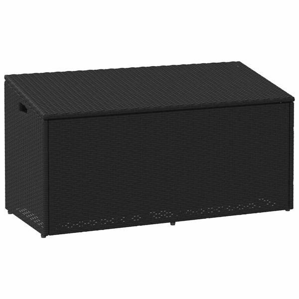ARDEBO.de - Garten-Auflagenbox Schwarz 110x50x58 cm Poly Rattan