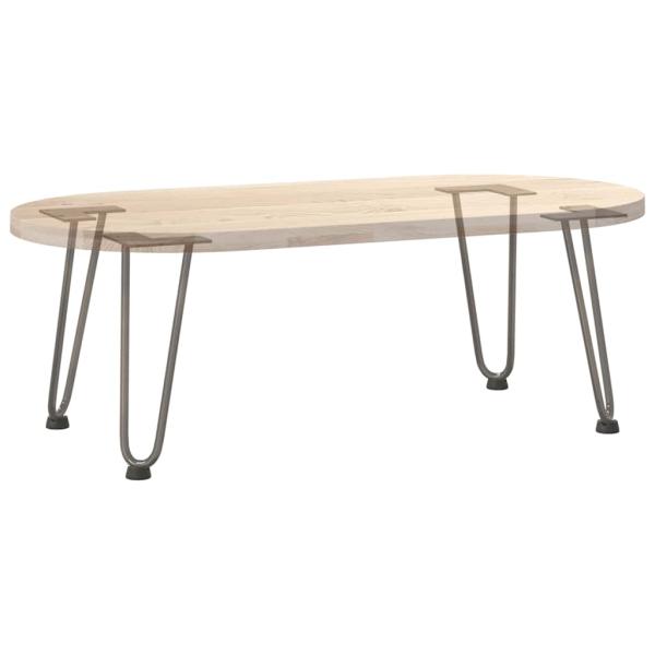 Haarnadelbeine 4 Stk. Naturstahl 30 cm Massivstahl