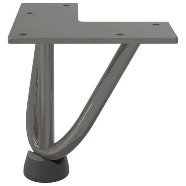 Haarnadelbeine 4 Stk. Naturstahl 10 cm Massivstahl