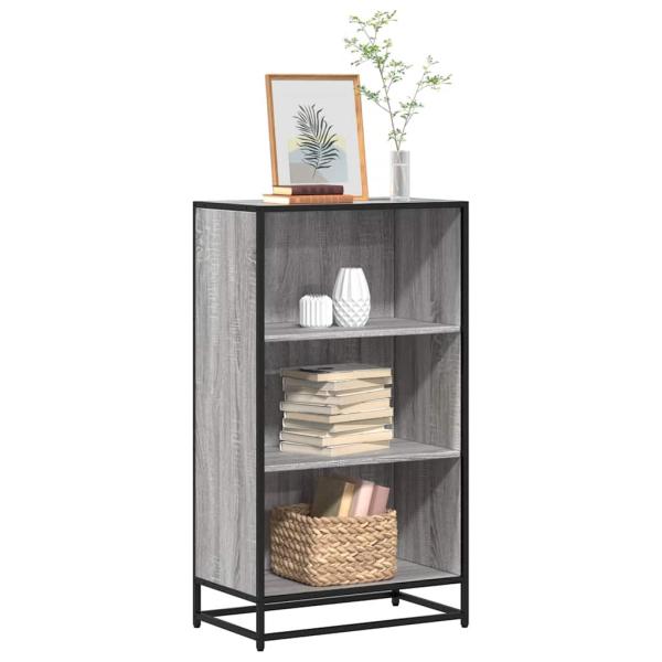 ARDEBO.de - Bücherregal Grau Sonoma 60x35x107,5 cm Holzwerkstoff