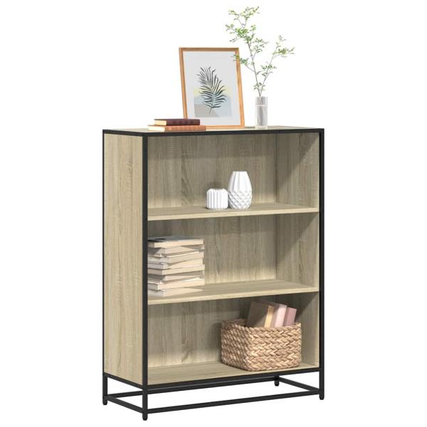 ARDEBO.de - Bücherschrank Sonoma-Eiche 80,5x35x107,5 cm Holzwerkstoff