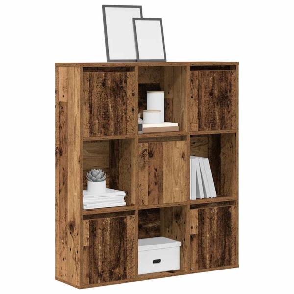 ARDEBO.de - Bücherregal Altholz-Optik 89x24x101,5 cm Holzwerkstoff