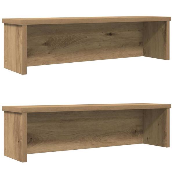 ARDEBO.de - Küchenregale Stapelbar 2 Stk. Artisan-Eiche 50x15x16 cm