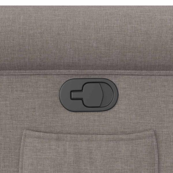 Relaxsessel Taupe Stoff