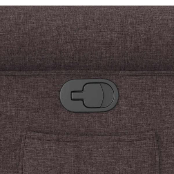 Relaxsessel Dunkelbraun Stoff