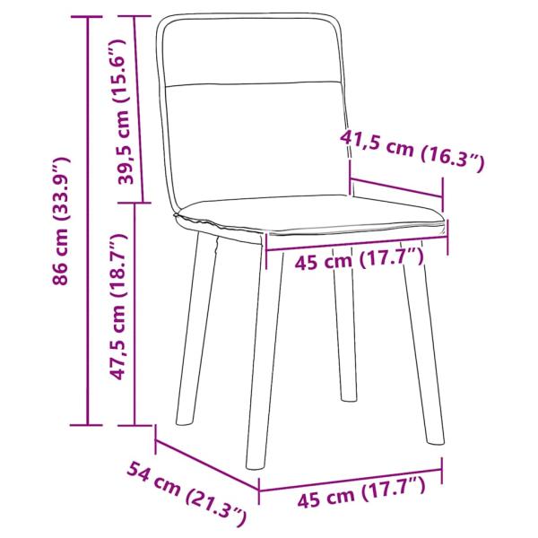 Esszimmerstühle 2 Stk. Dunkelgrau Stoff