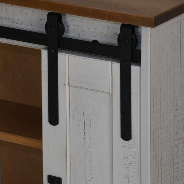 Hängeschrank HALDEN mit Schiebetür Weiß 49x22,5x70 cm Kiefer