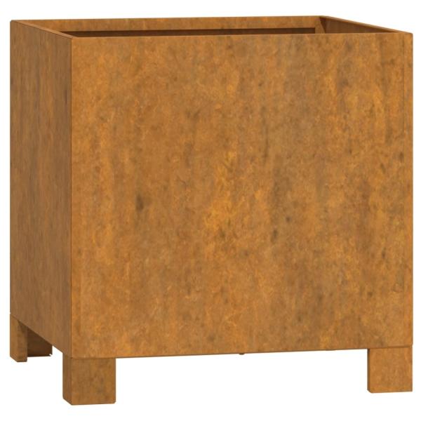 ARDEBO.de - Pflanzkübel mit Beinen 2 Stk. Rostig 32x30x33 cm Cortenstahl