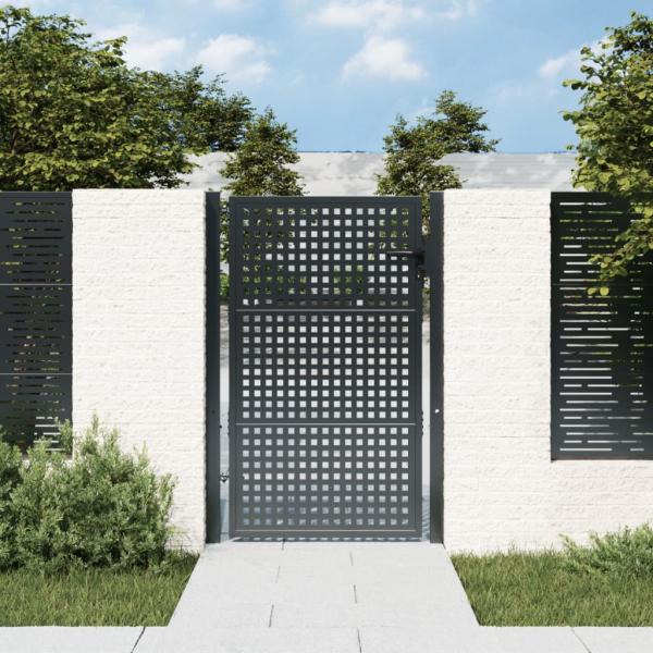 ARDEBO.de - Gartentor Anthrazit 105x175 cm Stahl