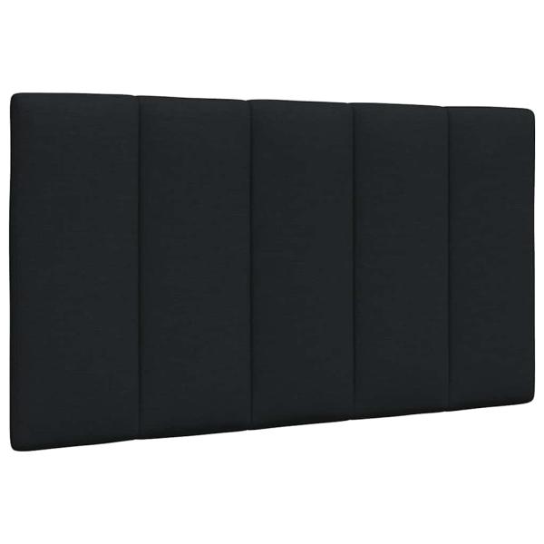 Bett mit Matratze Schwarz 80x200 cm Stoff