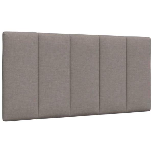 Bett mit Matratze Taupe 100x200 cm Stoff