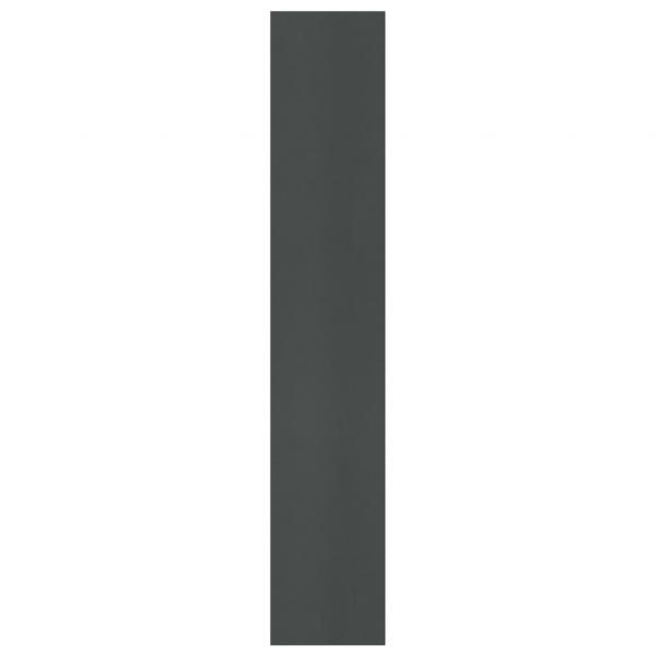 Bücherregal 3 Fächer Grau 40x24x109 cm Holzwerkstoff