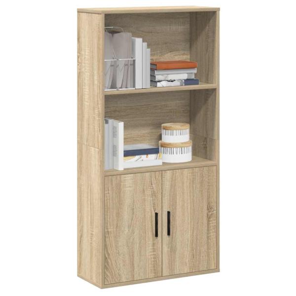 ARDEBO.de - Bücherregal Sonoma-Eiche 60x24x120 cm Holzwerkstoff