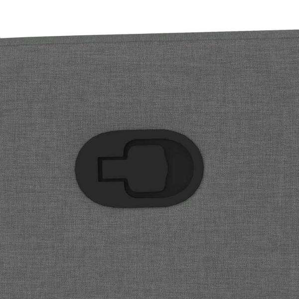 Massagesessel Dunkelgrau Stoff