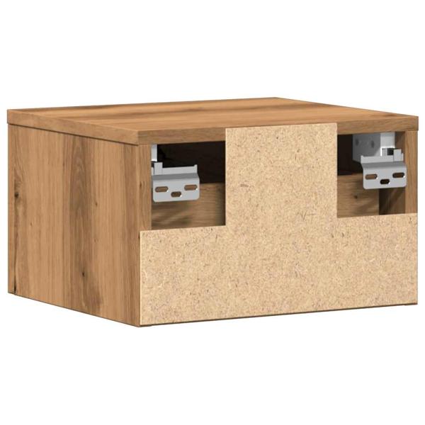Wand-Nachttische 2 Stk. Artisan-Eiche 34x30x20 cm