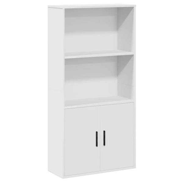 Bücherregal Weiß 60x24x120 cm Holzwerkstoff