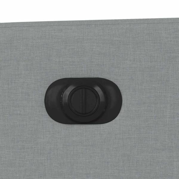 Massagesessel Elektrisch Hellgrau Stoff