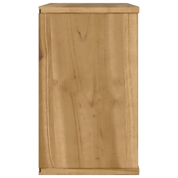 TV-Schrank mit Schublade ODDA 79x24x40,5 cm Massivholz Kiefer