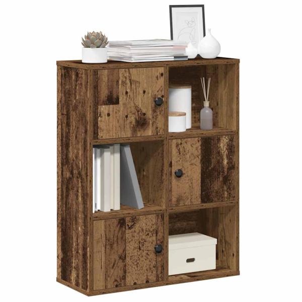 ARDEBO.de - Bücherregal Altholz-Optik 60x24x76,5 cm Holzwerkstoff