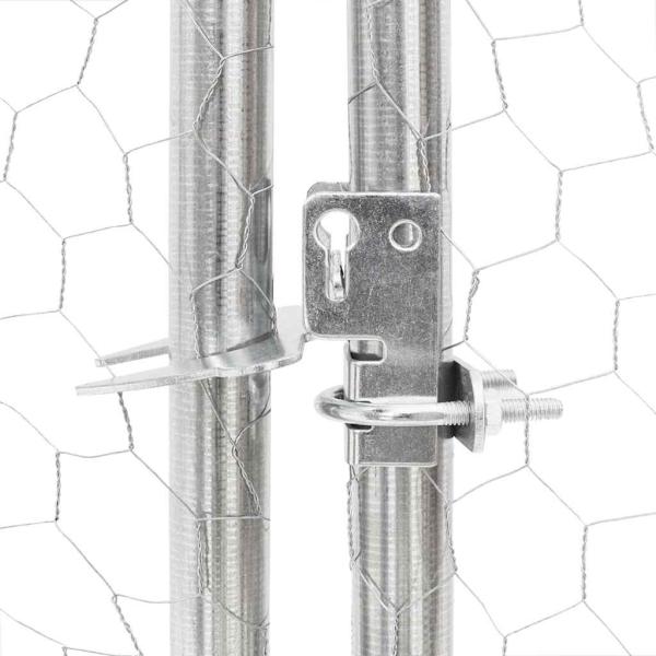 Outdoor-Hundezwinger mit Auslauf 7x3x1,9 m Verzinkter Stahl
