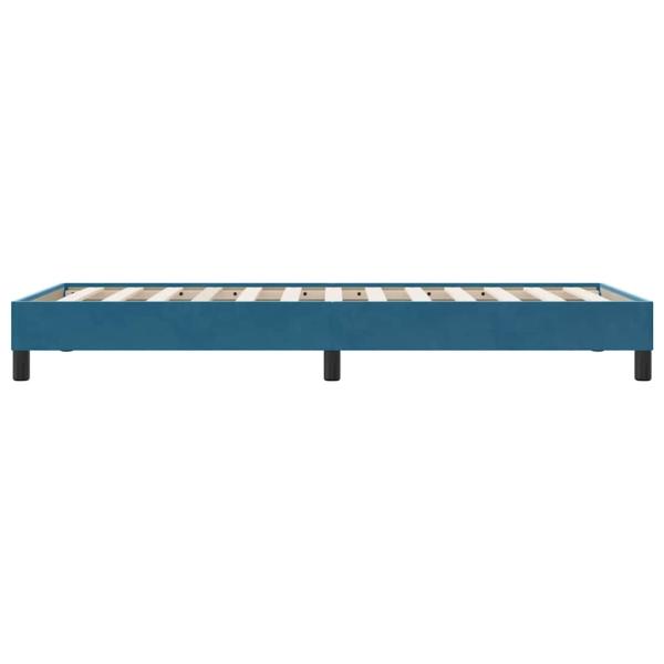 Bettgestell ohne Matratze Dunkelblau 80x210 cm Samt