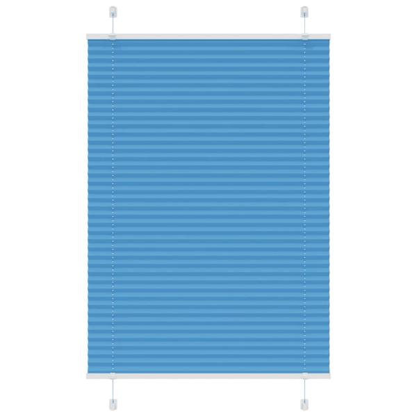 ARDEBO.de - Plissee Blau 90x100 cm Stoffbreite 89,4 cm Polyester