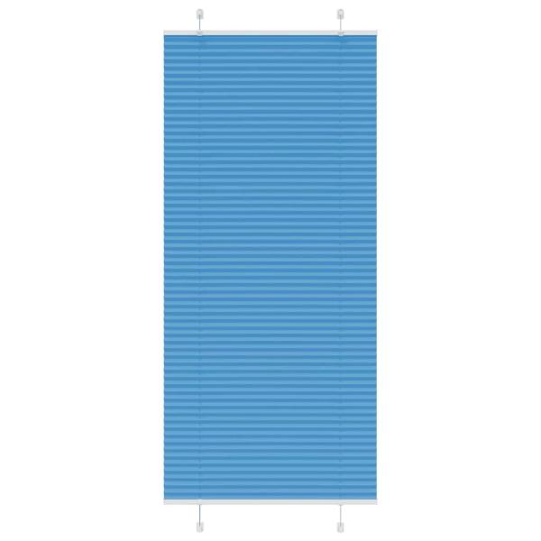 ARDEBO.de - Plissee Blau 95x200 cm Stoffbreite 94,4 cm Polyester