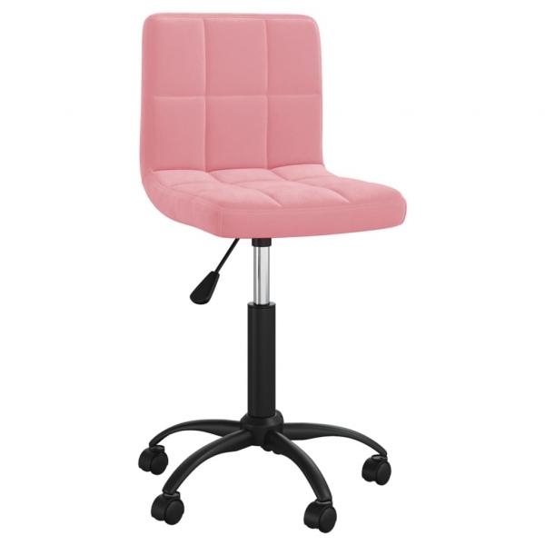 ARDEBO.de - Esszimmerstuhl Drehbar Rosa Samt