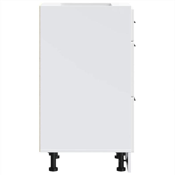 Küchenunterschrank Porto Weiß Holzwerkstoff