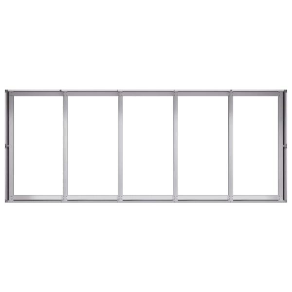 Pflanzkübel 200x80x40 cm Verzinkter Stahl