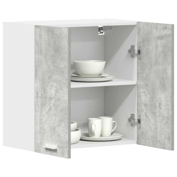 ARDEBO.de - Küchenwandschrank Betongrau 60x31x60 cm Holzwerkstoff
