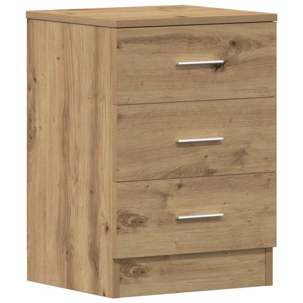 Nachttische 2 Stk. Artisan-Eiche 38x35x55 cm Holzwerkstoff