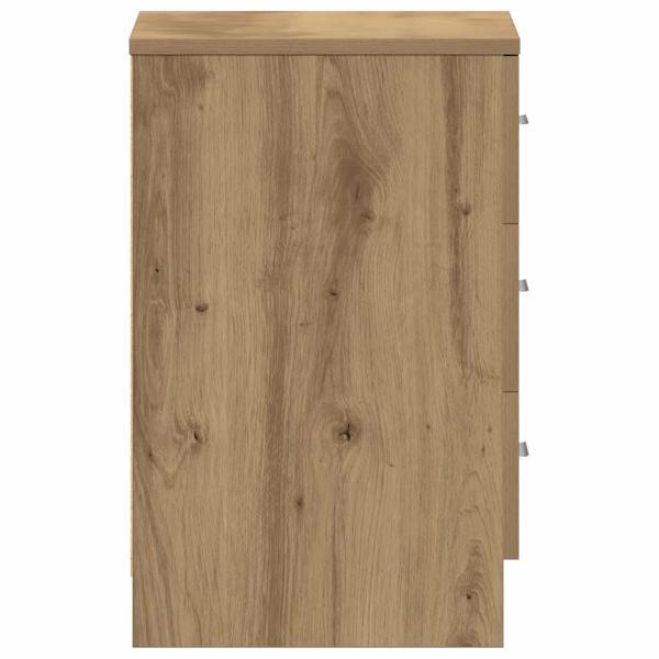Nachttische 2 Stk. Artisan-Eiche 38x35x55 cm Holzwerkstoff